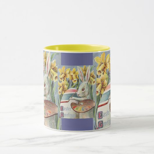  paaskunstenaar die een ei schildert, ZSSG Mok (Midden)