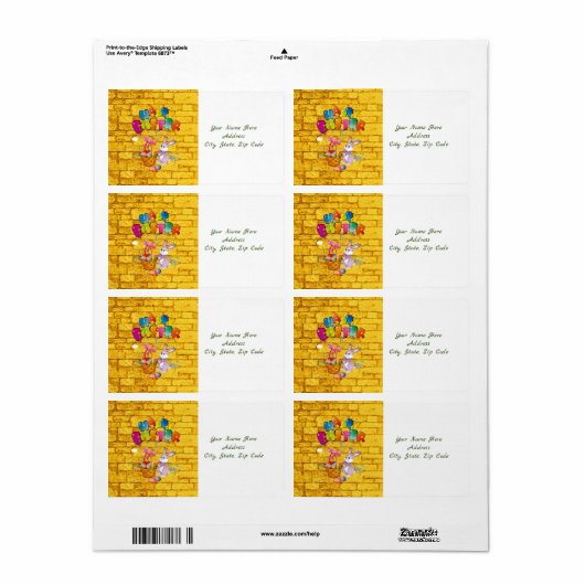 Paaslabels Etiket (Full Sheet)