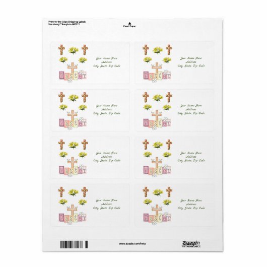 Paaslabels Etiket (Full Sheet)