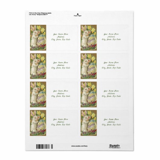 Paaslabels Etiket (Full Sheet)