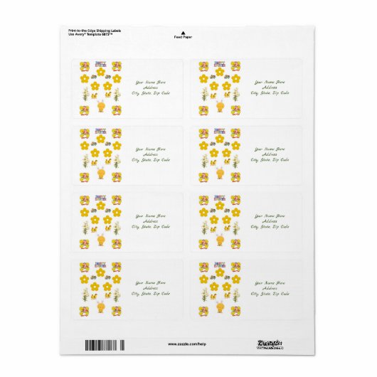 Paaslabels Etiket (Full Sheet)