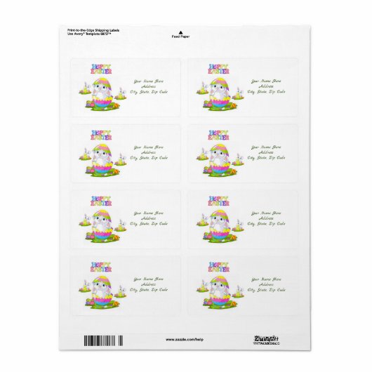 Paaslabels Etiket (Full Sheet)