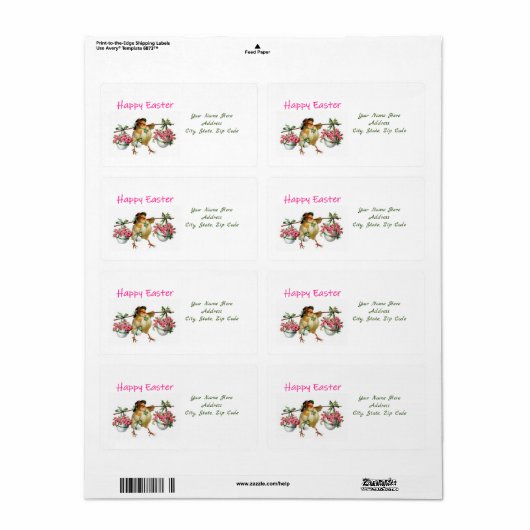 Paaslabels Etiket (Full Sheet)