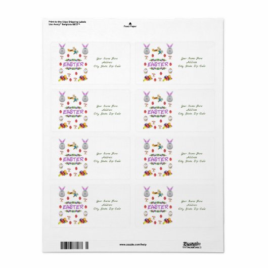 Paaslabels Etiket (Full Sheet)