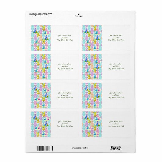 Paaslabels Etiket (Full Sheet)