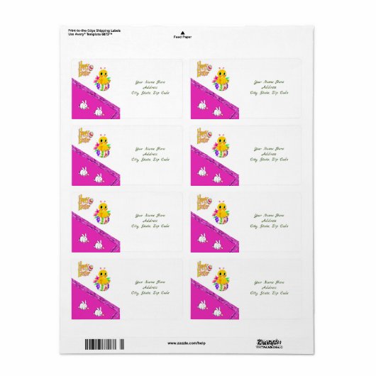 Paaslabels Etiket (Full Sheet)