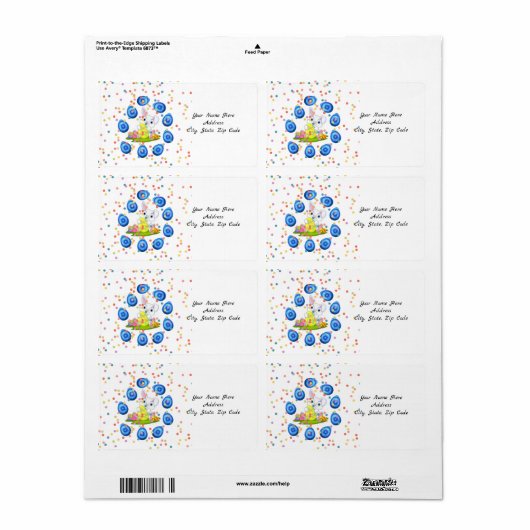 Paaslabels Etiket (Full Sheet)