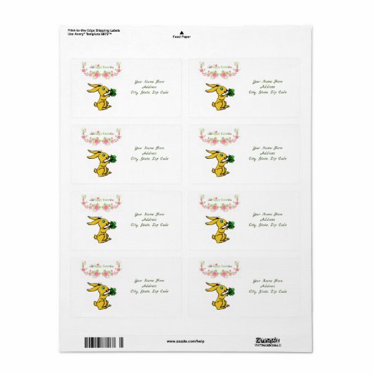 Paaslabels Etiket (Full Sheet)