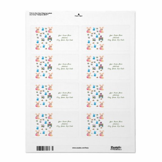 Paaslabels Etiket (Full Sheet)