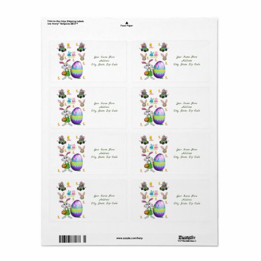 Paaslabels Etiket (Full Sheet)