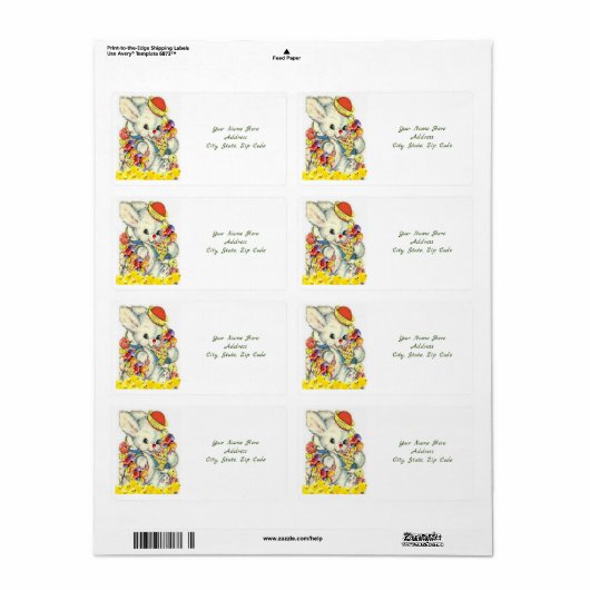 Paaslabels Etiket (Full Sheet)