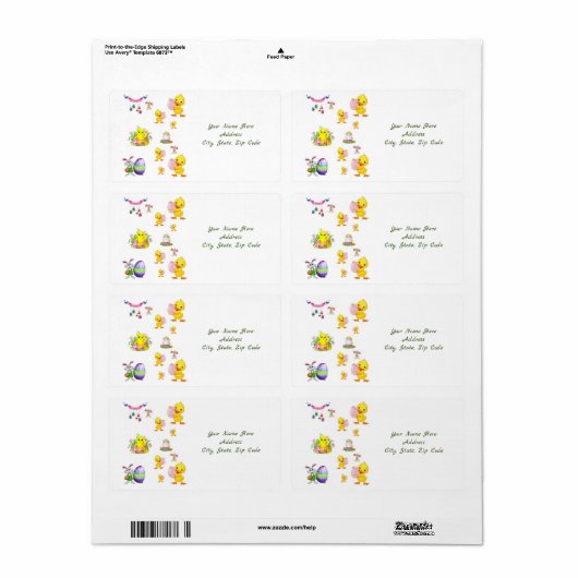 Paaslabels Etiket (Full Sheet)