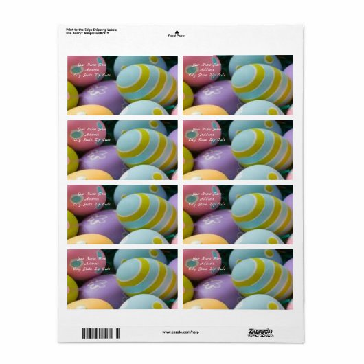 Paaslabels Etiket (Full Sheet)