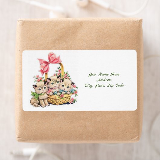 Paaslabels Kittens Etiket (Insitu)