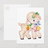 PAASLAM FEESTDAGENKAART (Voorkant / Achterkant)