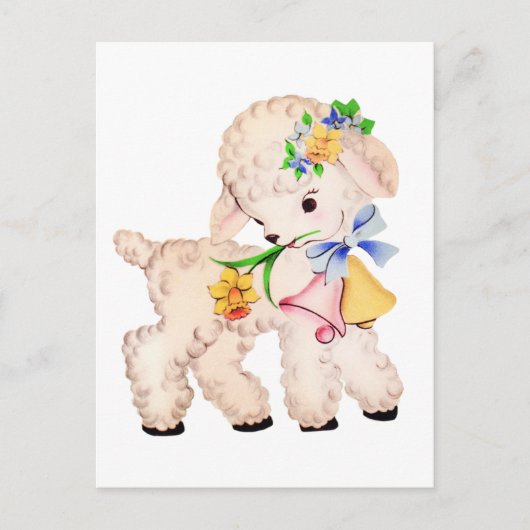 PAASLAM FEESTDAGENKAART (Voorkant)