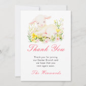 Paaslam Paasbrunch Bedankkaart (Voorkant)