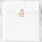 PAASLAM  RONDE STICKER (Tas)