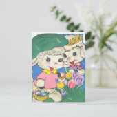 paaslammeren briefkaart (Staand voorkant)