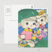 paaslammeren briefkaart (Voorkant / Achterkant)