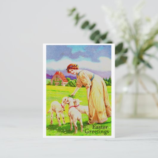 Paaslammeren Post Kaart (Staand voorkant)