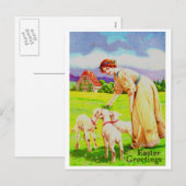 Paaslammeren Post Kaart (Voorkant / Achterkant)