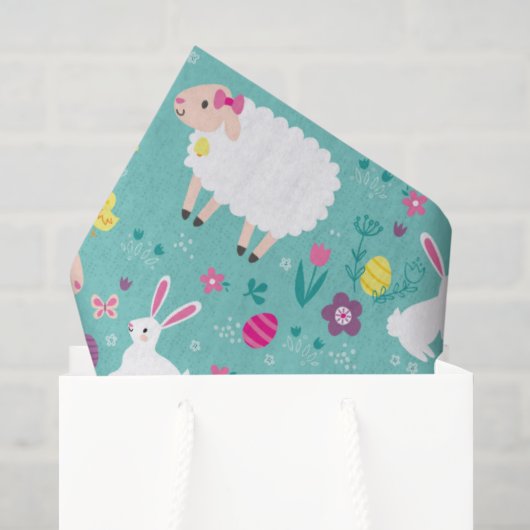 Paaslammetjes Tissuepapier (Cadeauzakje)