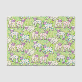 Paaslamppatroon op Paisley Tissuepapier