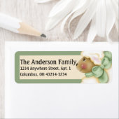 Paaslampschaafgroene adresetiketten etiket (Insitu)