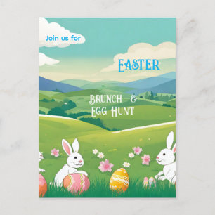 Paasland - Brunch&Egg Hunt Feestdagenkaart