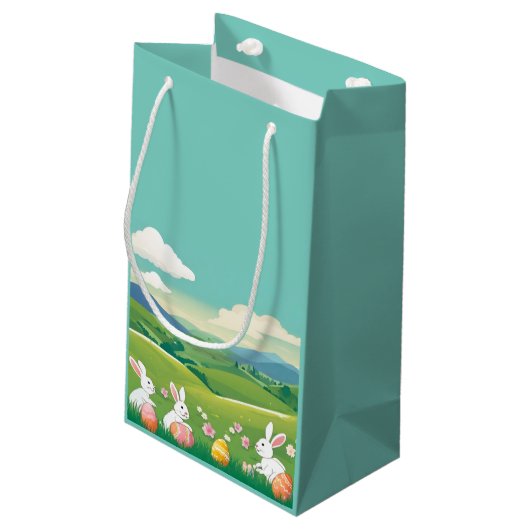 paasland klein cadeauzakje (Achterkant Gekanteld)