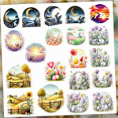 Paaslandscènes Sticker