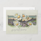 paaslandschap en dagen feestdagenkaart (Voorkant / Achterkant)