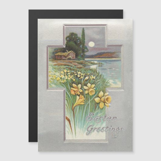  paaslandschap met deaffodis (Voorkant / Achterkant)