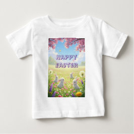 Paaslavendel Cute Witte Konijn Bloemrijke Lente