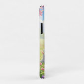 Paaslavendel Cute Witte Konijn Bloemrijke Lente Case-Mate iPhone Case (Achterkant/rechts)