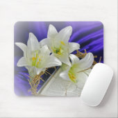 Paaslelie en doornenkroon muismat (Met muis)