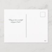 Paaslelie Kruis illustratie Feestdagenkaart (Achterkant)