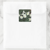 Paaslelie (Lilium regale) Vierkante Sticker (Tas)