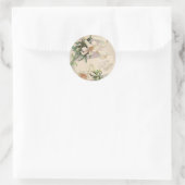 Paaslelie Ronde Sticker (Tas)
