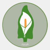 Paaslelie Stickers (Voorkant)