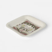 Paaslelie: stijl ontwerp Vrede Hoop Papieren Bordje (Gebogen)