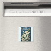 Paaslelies Bloemen,  Religieus Pasen Magneet (Insitu (Vaatwasser))