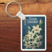 Paaslelies Bloemen, Religieus Pasen Sleutelhanger (Voorkant)