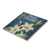 Paaslelies Bloemen, Religieus Pasen Tegeltje (Zijkant)