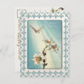  paaslelies en dove feestdagenkaart (Voorkant / Achterkant)