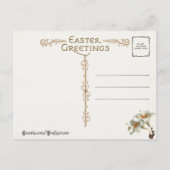  paaslelies en dove feestdagenkaart (Achterkant)