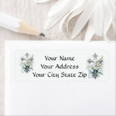 Paaslelies en dwarsdoorsnede etiket (Insitu)