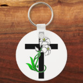 Paaslelies en dwarsdoorsnede sleutelhanger (Voorkant)