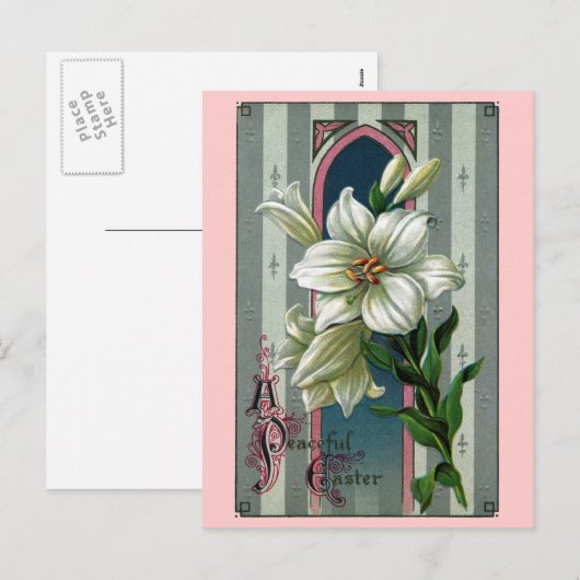  Paaslelies Feestdagenkaart (Voorkant / Achterkant)